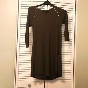 Knit olive dress
